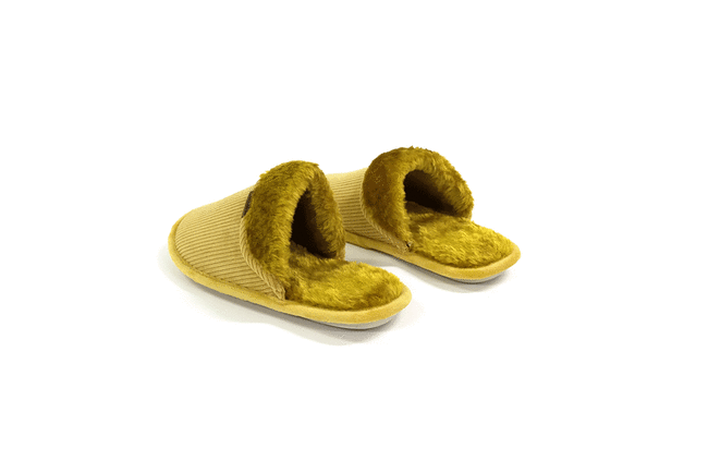 Skips!コーデュロイルームシューズ（Ｍ/ マスタード） 