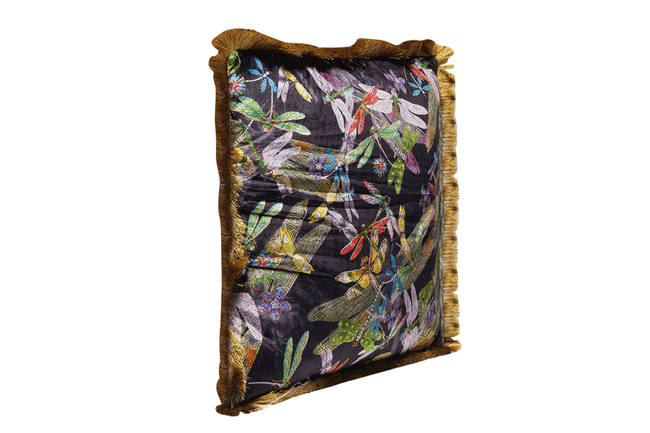 トロピカルガーデン フリンジ クッション 45×45cm 