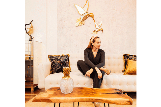 トロピカルガーデン フリンジ クッション 45×45cm 