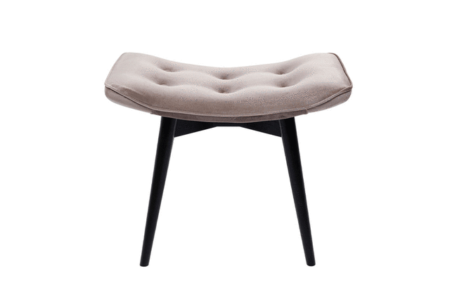 ブラックヴィッキー ベルベットグレー スツール* 