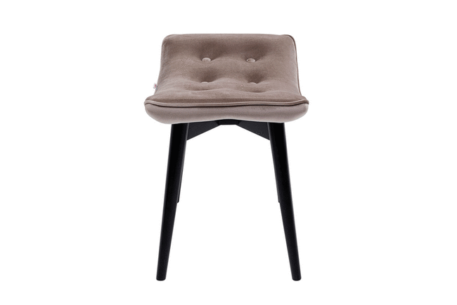 ブラックヴィッキー ベルベットグレー スツール* 