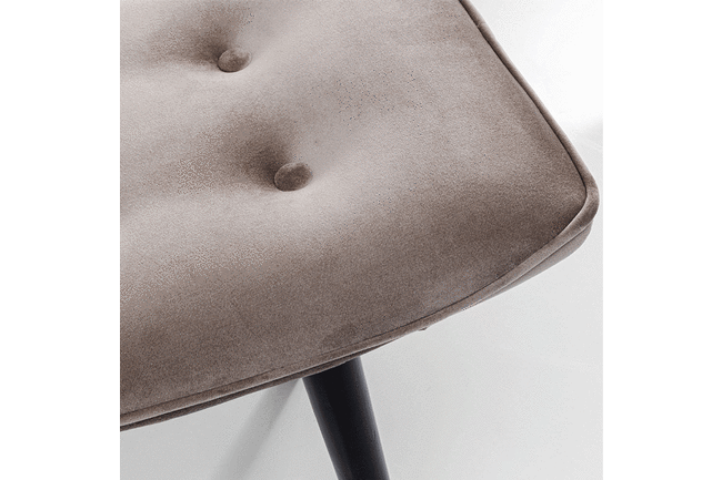 ブラックヴィッキー ベルベットグレー スツール* 