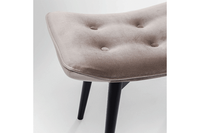 ブラックヴィッキー ベルベットグレー スツール* 