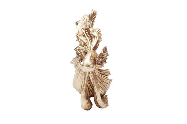 ベタフィッシュゴールドスモール　デコオブジェ 