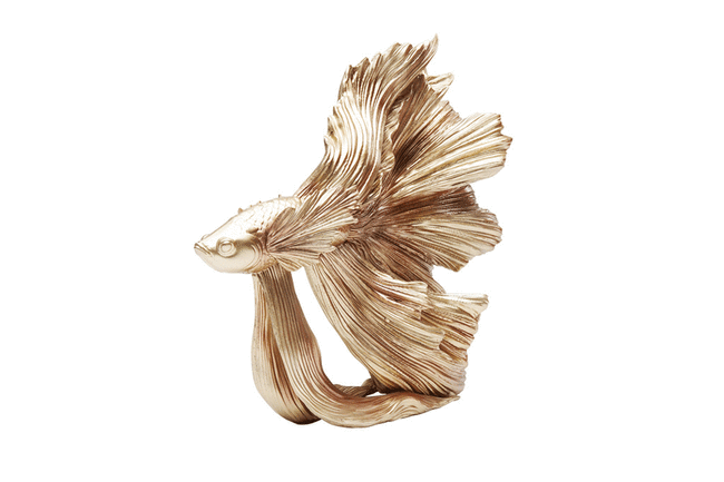 ベタフィッシュゴールドスモール　デコオブジェ 