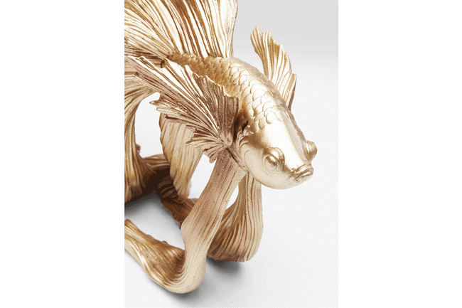 ベタフィッシュゴールドスモール　デコオブジェ 