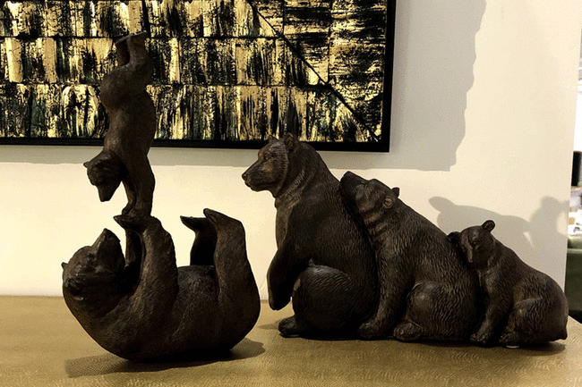 リラックスベアファミリー オブジェ 