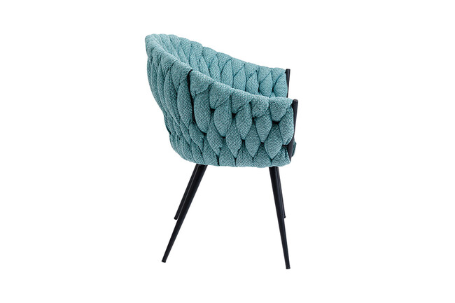 ノット ブルーグリーン アームチェア 