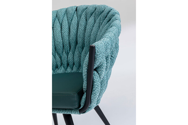 ノット ブルーグリーン アームチェア 