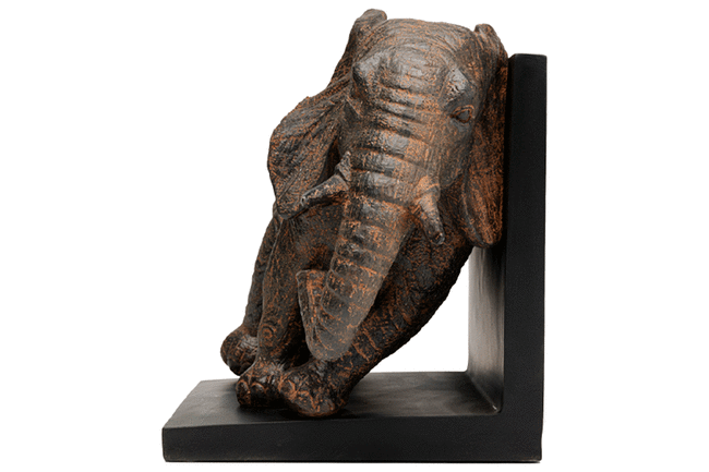 エレファント25cm（2 /セット） ブックエンド 