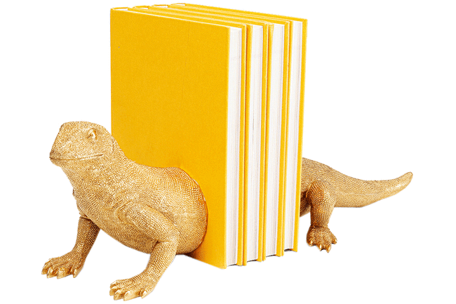 リザード (2/Set)　ブックエンド 