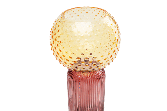 マーベラスデュオ イエローパープル フラワーベース 31cm 