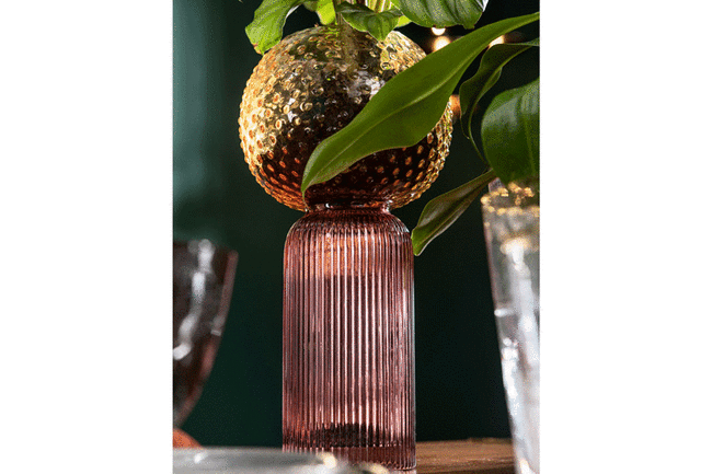 マーベラスデュオ イエローパープル フラワーベース 31cm 