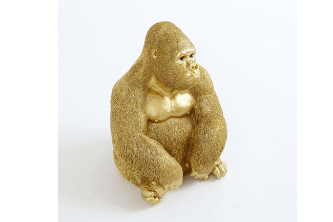 モンキーゴリラサイドミディアム ゴールド(E-b) デコフィギア 