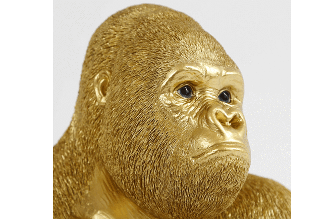 モンキーゴリラサイドミディアム ゴールド(E-b) デコフィギア 