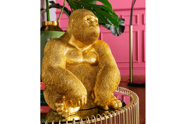 モンキーゴリラサイドミディアム ゴールド(E-b) デコフィギア 