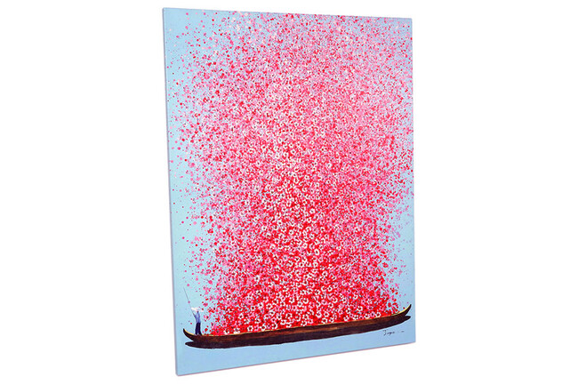 フラワーボート160x120cm タッチドピクチャー 