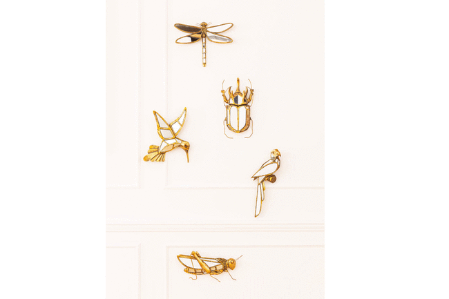 ハミングバードミラー ウォールデコレーション 