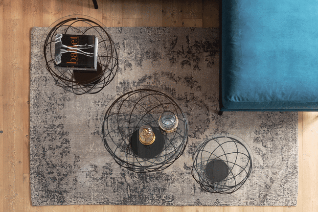 キリムポップグレー 170x240cm カーペット 