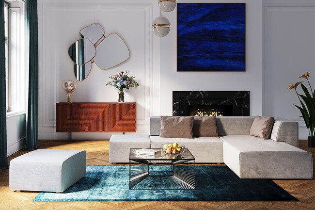 コージーオーシャン 170x240cm カーペット 