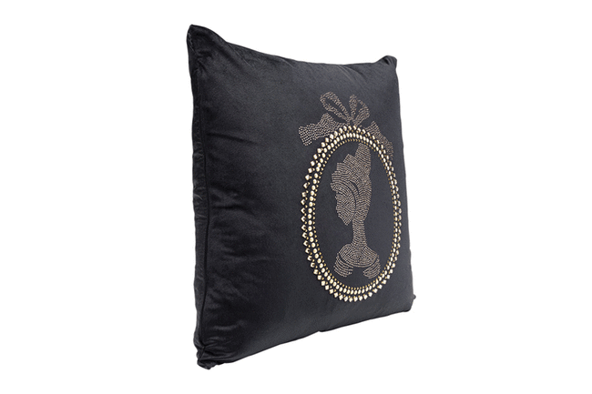 ダイヤモンドメダリオン45x45cm クッション* 