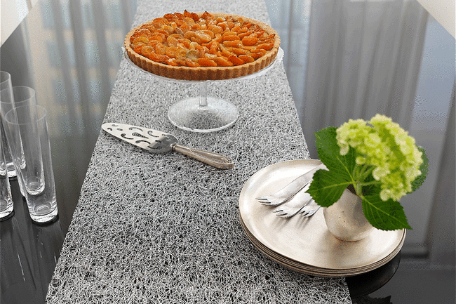 Chilewich(チルウィッチ)テーブルランナーMetallic Lace(メタリックレース)33×178 