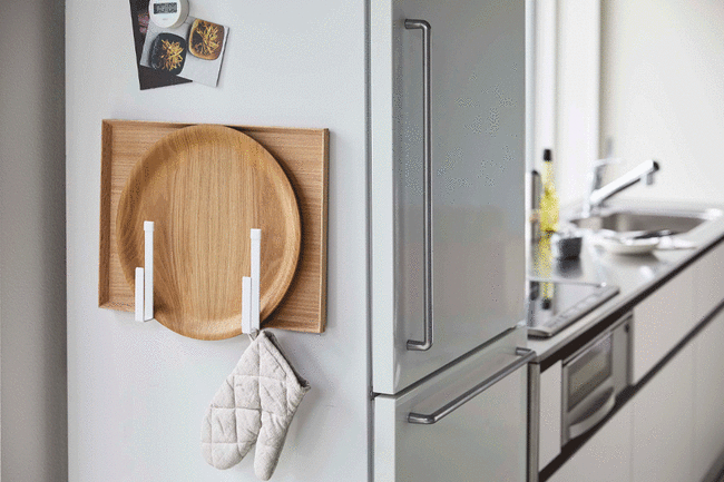 tower（タワー）マグネットキッチントレーホルダー（２個組） ホワイト 