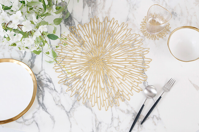 Chilewich(チルウィッチ)BloomRound(ブルームラウンド)38.6×39.8 