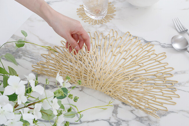 Chilewich(チルウィッチ)BloomRound(ブルームラウンド)38.6×39.8 