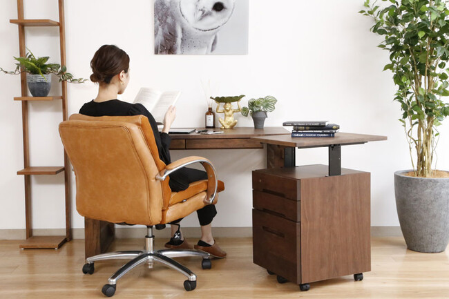 ポケットコイル内蔵 デスクチェア（ブラック） 