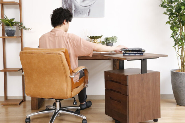 ポケットコイル内蔵 デスクチェア（ブラック） 