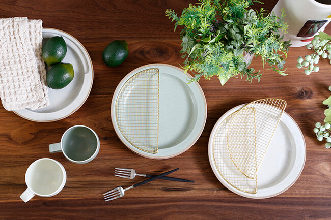 KIKIME (キキメ) amime (アミメ) プレート 半月 