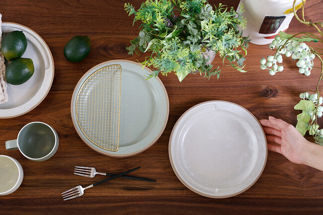 KIKIME (キキメ) amime (アミメ) プレート 半月 