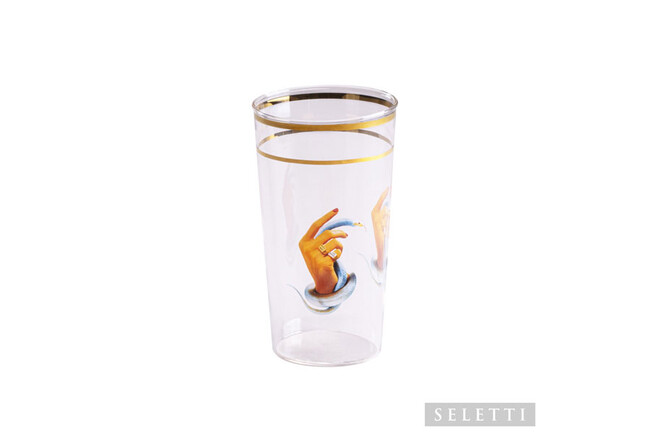 SELETTI グラス Hands with snakes 