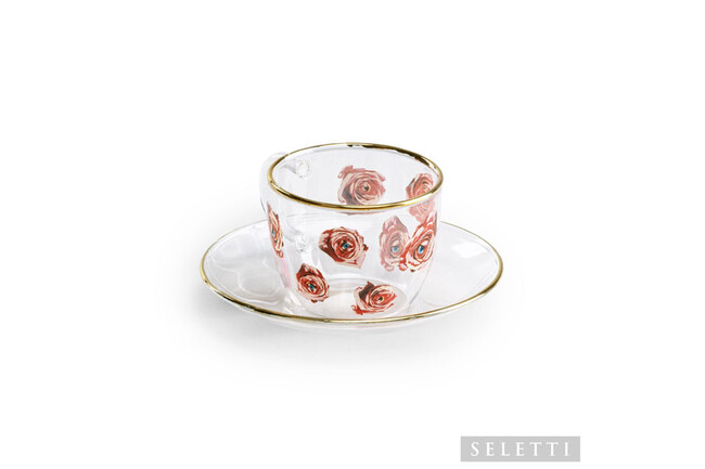 SELETTI コーヒーカップ＆ソーサー Roses 