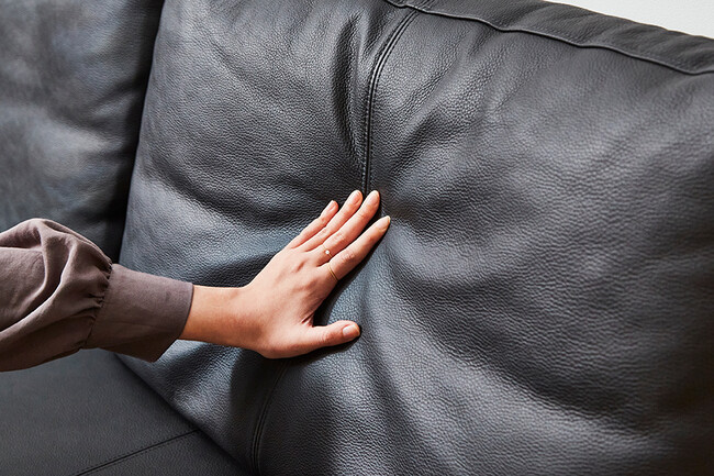 WEBB（ウェッブ）2Pソファ レザー（K705 ブラック） 