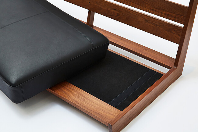 WEBB（ウェッブ）2Pソファ レザー（K705 ブラック） 