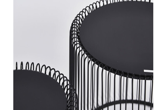 ワイヤーブラック(2/Set) サイドテーブル 