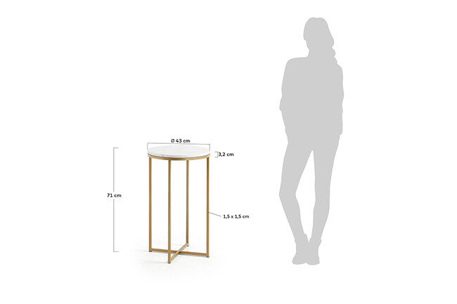 LaForma (ラフォーマ) Sheffield サイドテーブル 