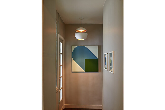 HERE COMES THE SUN（ヒア・カムズ・ザ・サン）250 ペンダントランプ ホワイト/コッパー 