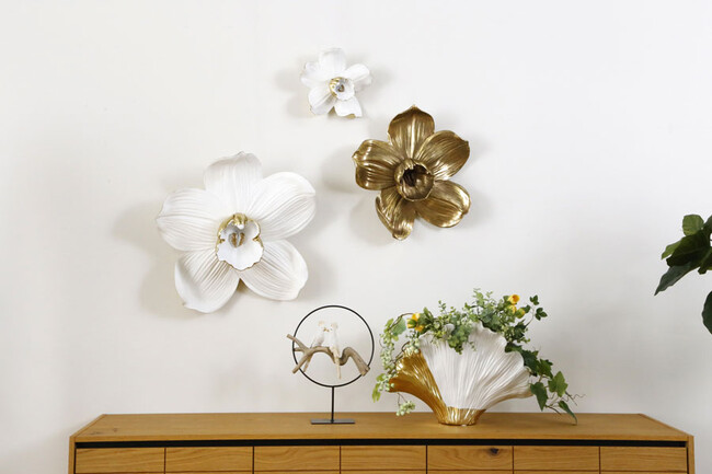 オーキッドホワイト25cm ウォールデコレーション 