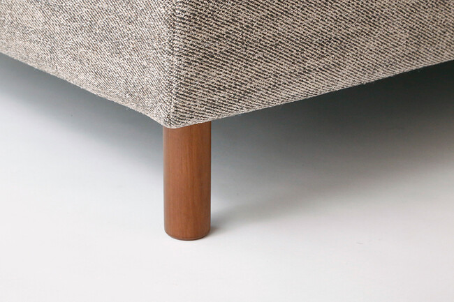 KAI（カイ）3Pソファ（SHEEN-BK）228cm WN脚