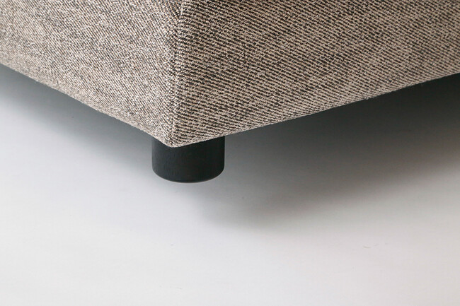 KAI（カイ）3Pソファ（SHEEN-BK）228cm ブラック木脚