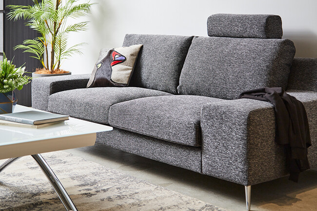 KAI（カイ）3Pソファ（SHEEN-BK）228cm 