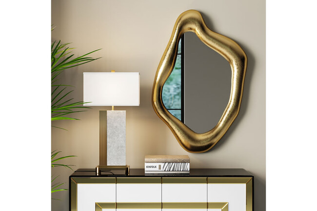 ホログラムゴールド119x76cm ミラー 