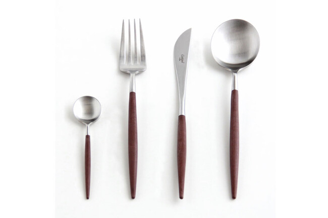 クチポール ディナーナイフ ゴア/ブラウン×シルバー 