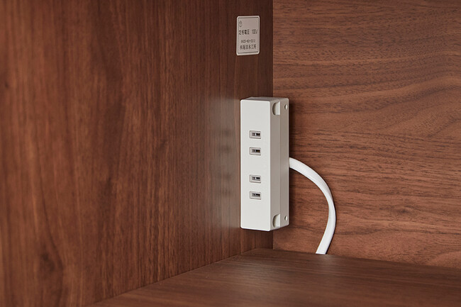 ANE キッチンカウンター（ウォールナット色） 