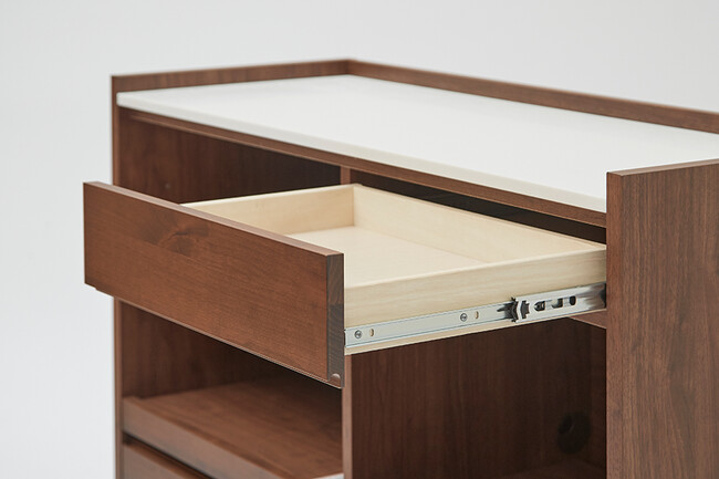 ANE キッチンカウンター（ウォールナット色） 