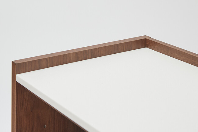 ANE キッチンカウンター（ウォールナット色） 