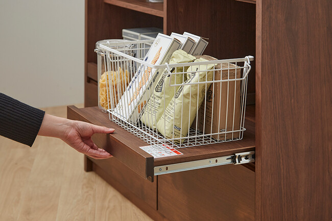 ANE キッチンカウンター（ウォールナット色） 